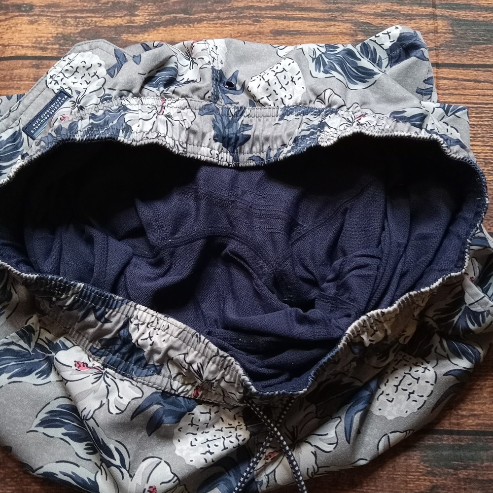 Fish Hippie Volley Short Men's Board Shorts Trunks Lined Drawstring Size Medium - Picture 4 of 8